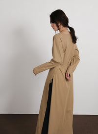 【Et】Side Slit Wrap One-piece