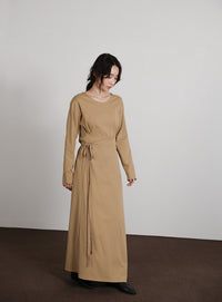 【Et】Side Slit Wrap One-piece
