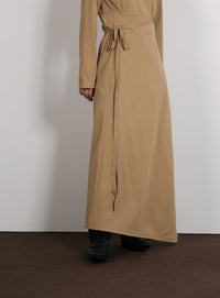 【Et】Side Slit Wrap One-piece