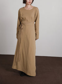 【Et】Side Slit Wrap One-piece