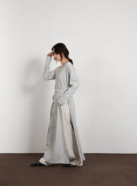 【Et】Side Slit Wrap One-piece