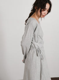 【Et】Side Slit Wrap One-piece