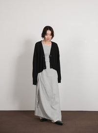 【Et】Side Slit Wrap One-piece