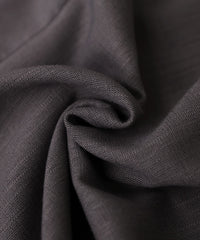 【Et】Linen-blend Waist Drawstring Shirt Dress