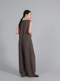 【Et】Button-Up Salopette