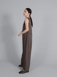 【Et】Button-Up Salopette