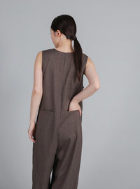 【Et】Button-Up Salopette
