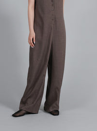 【Et】Button-Up Salopette