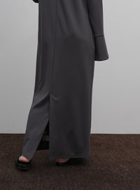 【Et】Botton Design Cut georgette I-line Onepiece