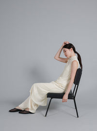 【Et】2Way Sheer Net Mock Neck Onepiece