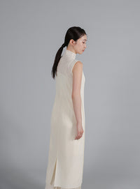 【Et】2Way Sheer Net Mock Neck Onepiece