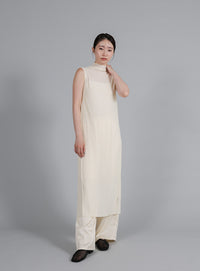 【Et】2Way Sheer Net Mock Neck Onepiece