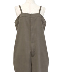 【Et】Nuanced wide-leg Salopette