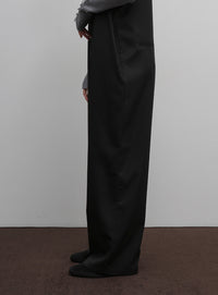 【Et】Nuanced wide-leg Salopette