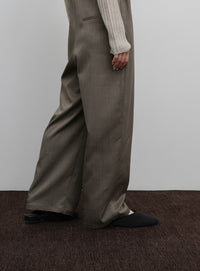 【Et】Nuanced wide-leg Salopette