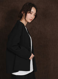 【Et】Spandex Knit Jacket