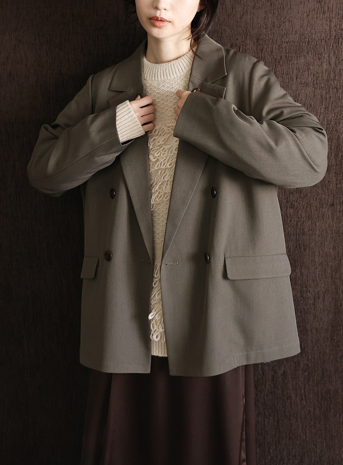 【Et】Double Button Tailored Jacket