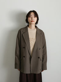 【Et】Double Button Tailored Jacket