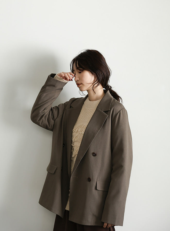 【Et】Double Button Tailored Jacket