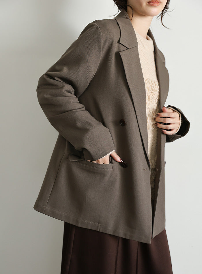 【Et】Double Button Tailored Jacket