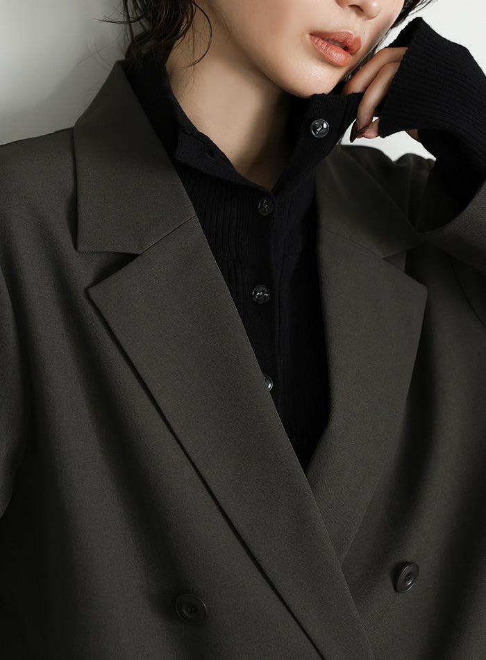 【Et】Double Button Tailored Jacket