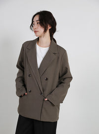 【Et】Double Button Tailored Jacket