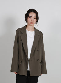 【Et】Double Button Tailored Jacket