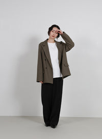 【Et】Double Button Tailored Jacket