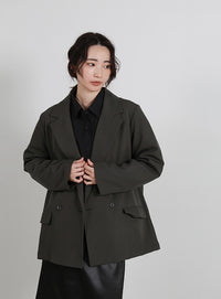 【Et】Double Button Tailored Jacket