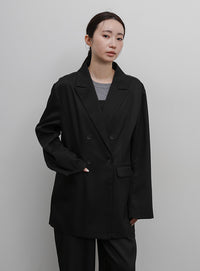 【Et】Long Double-Botton Jacket