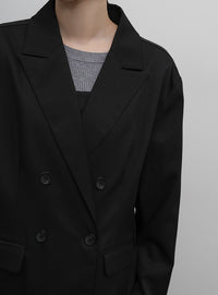 【Et】Long Double-Botton Jacket