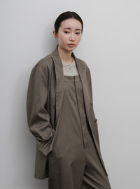 【Et】Long Double-Botton Jacket