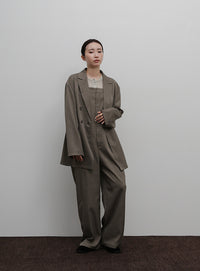 【Et】Long Double-Botton Jacket