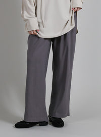 【Et】Linen-blend Easy Pants