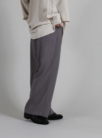 【Et】Linen-blend Easy Pants