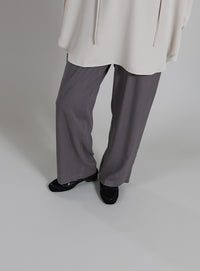 【Et】Linen-blend Easy Pants