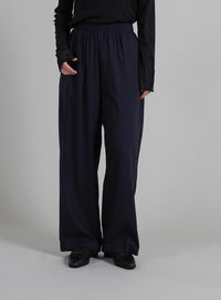 【Et】Linen-blend Easy Pants