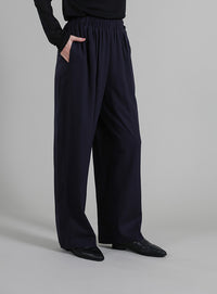 【Et】Linen-blend Easy Pants