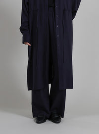 【Et】Linen-blend Easy Pants