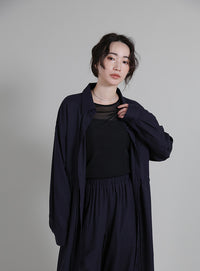 【Et】Linen-blend Easy Pants