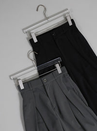【Et】Tuck Wide Relaxed Pants
