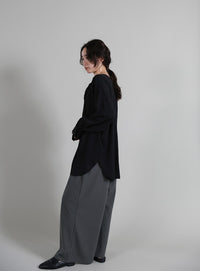 【Et】Tuck Wide Relaxed Pants