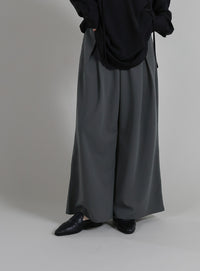 【Et】Tuck Wide Relaxed Pants