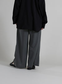 【Et】Tuck Wide Relaxed Pants