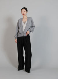 【Et】Relaxd Wrap Wide-Leg Pants