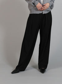 【Et】Relaxd Wrap Wide-Leg Pants