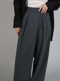 【Et】Relaxd Wrap Wide-Leg Pants