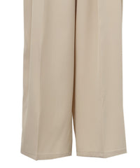 【Et】Two-Tuck Wide Strech Pants