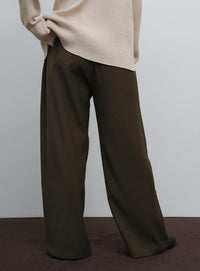 【Et】Twill Easy Straight Pants