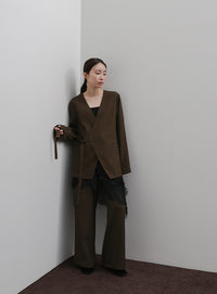【Et】Twill Easy Straight Pants